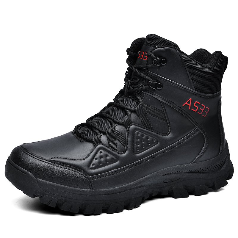 Men's Lightweight Desert Tactical Boots Non-Slip Waterproof Design Zip Closure Suede Upper Summer Outdoor Training Winter