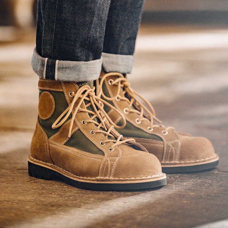 Maden Dropshipping Agent Men's Work Boots Vintage Short-Face Boot Short Trendy Versatile Work Boots Outdoor Hiking Shoes For Men