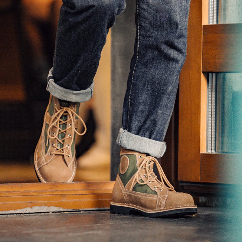 Maden Dropshipping Agent Men's Work Boots Vintage Short-Face Boot Short Trendy Versatile Work Boots Outdoor Hiking Shoes For Men