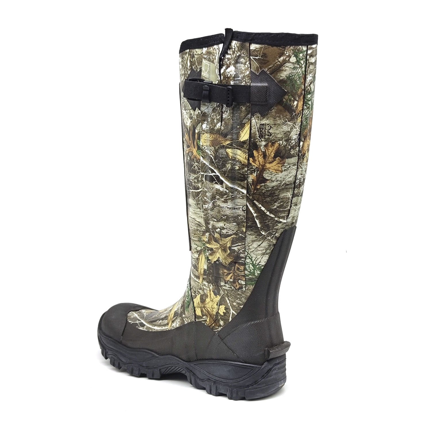 High quality OEM thermal waterproof camo neoprene vulcanized hunting fishing rubber rain boots for men