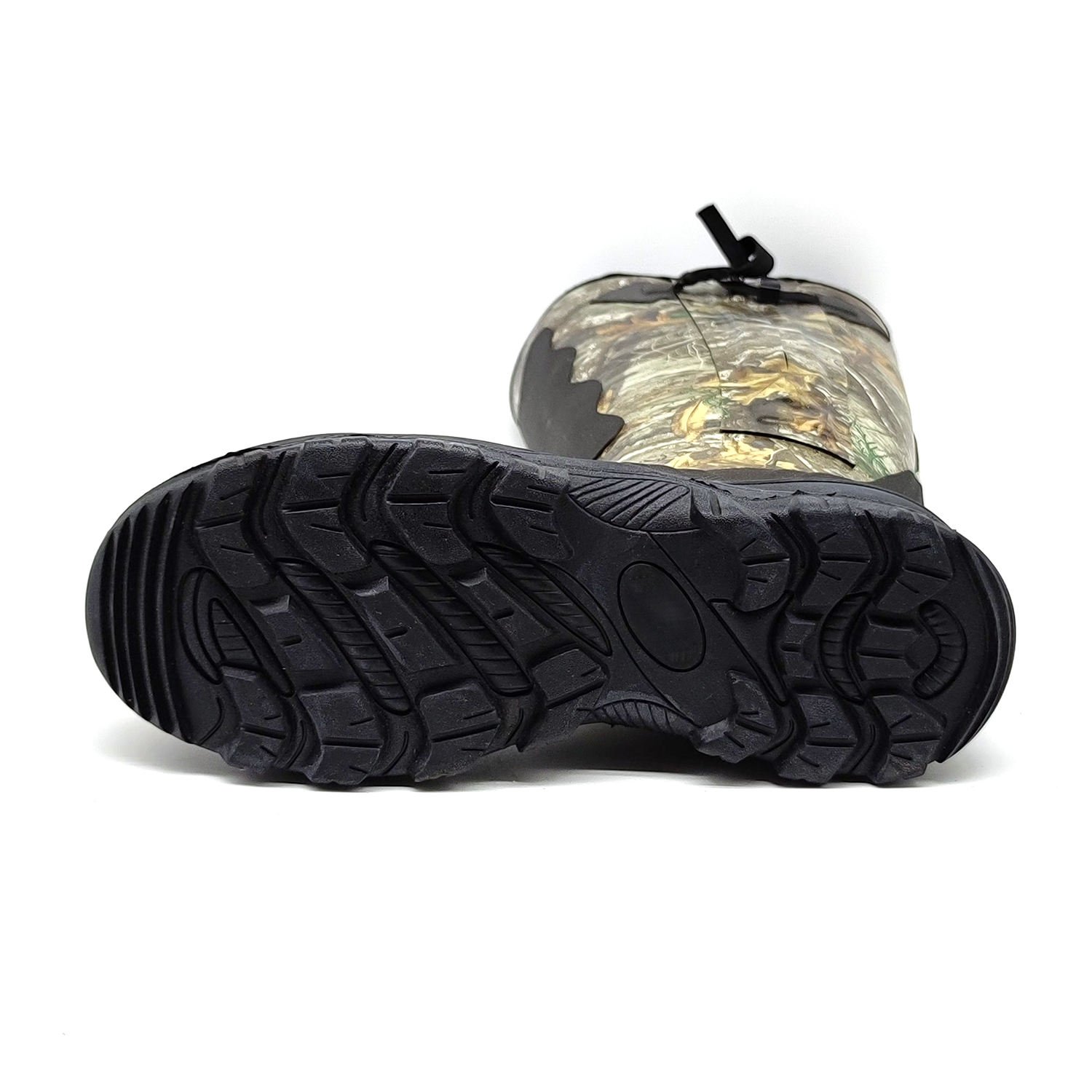 High quality OEM thermal waterproof camo neoprene vulcanized hunting fishing rubber rain boots for men