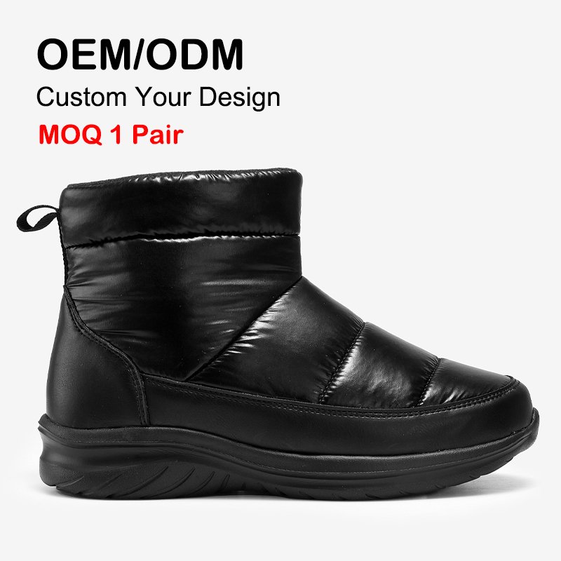 Wholesale EVA Sole Warmer Foot Outdoor Snow Boots Shoes Waterproof Thick Bottom Round Winter Snow Boots For Women