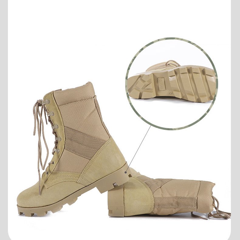 Gujia Hot Selling Waterproof Botas Tacticals Training Men Black Brown Desert Tactical Boots