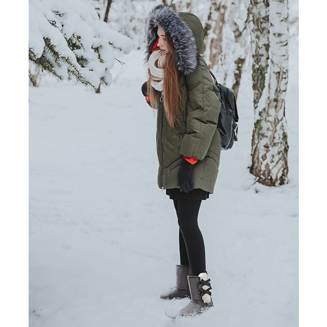 Customized Logo Classic Winter Boots Women's Fashion Lined Warm Snow Boots For Outdoor