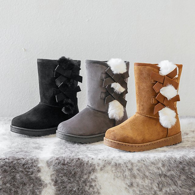 Customized Logo Classic Winter Boots Women's Fashion Lined Warm Snow Boots For Outdoor