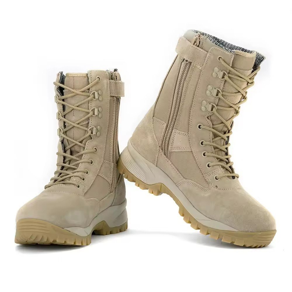 Hot sales Training Outdoor boots men,Comfortable Desert Boots anti-slip, Desert Boots with zipper