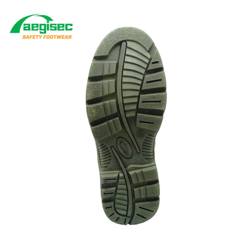 AEGISEC steel toe shoes work boots foot protection cow leather oil slip resistant PU outsole botas de trabajo para hombre cat