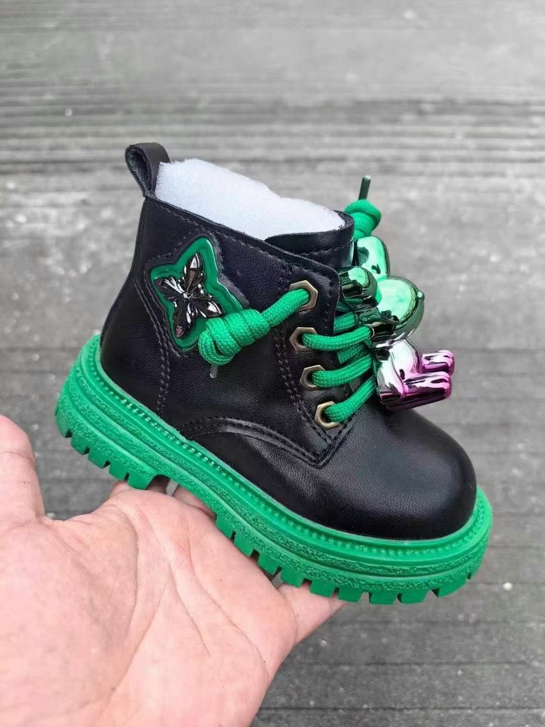 Baby Leather boots Girls' fashion ankle good quality boots Warm boys' boots mix design wholesale