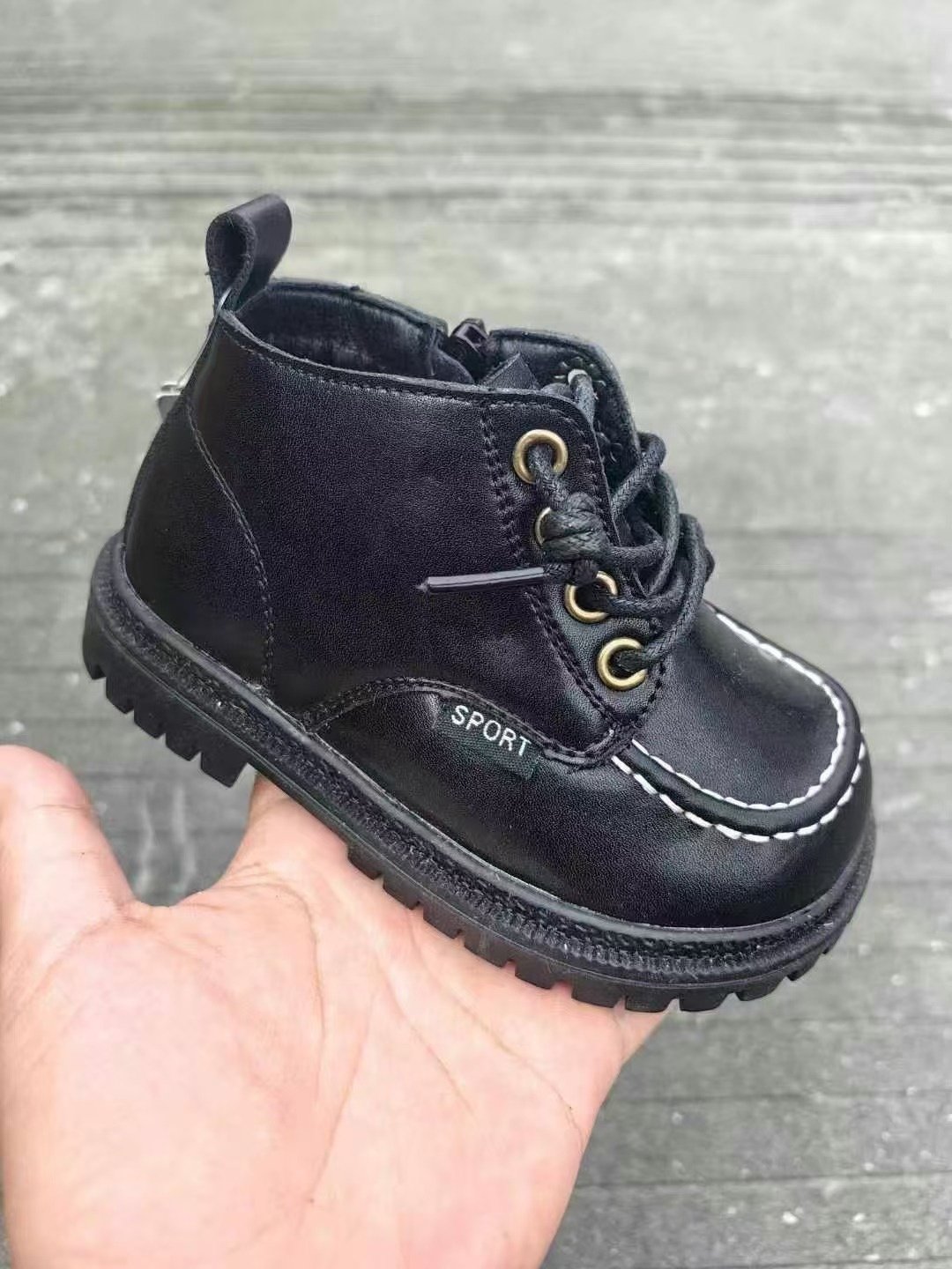 Baby Leather boots Girls' fashion ankle good quality boots Warm boys' boots mix design wholesale