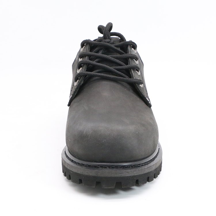 ENTE SAFETY High Quality Black Leather Oil Resistant Anti Slip Man Resistant Men Protection Anti Smashing Men'S Work Boots