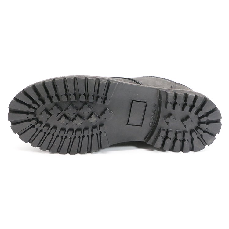 ENTE SAFETY High Quality Black Leather Oil Resistant Anti Slip Man Resistant Men Protection Anti Smashing Men'S Work Boots