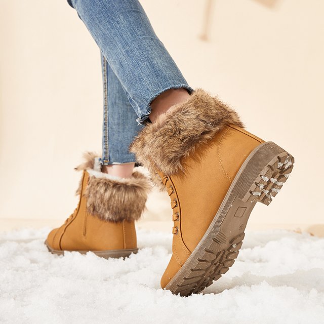 Customizable waterproof warm snow boots Ladies boots Fashion non-slip shoes