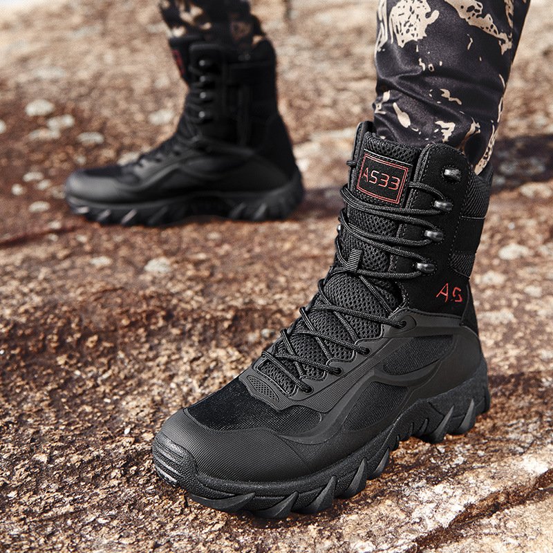 China Cema Ultra Light Shoes Hiking Climbing Breathable Desert Tactical Combat Boots