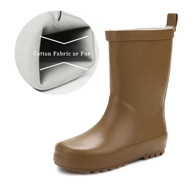 Factory Custom Logo Waterproof Gum Boots Anti-skidding rubber rain shoes boots For Outdoor Use