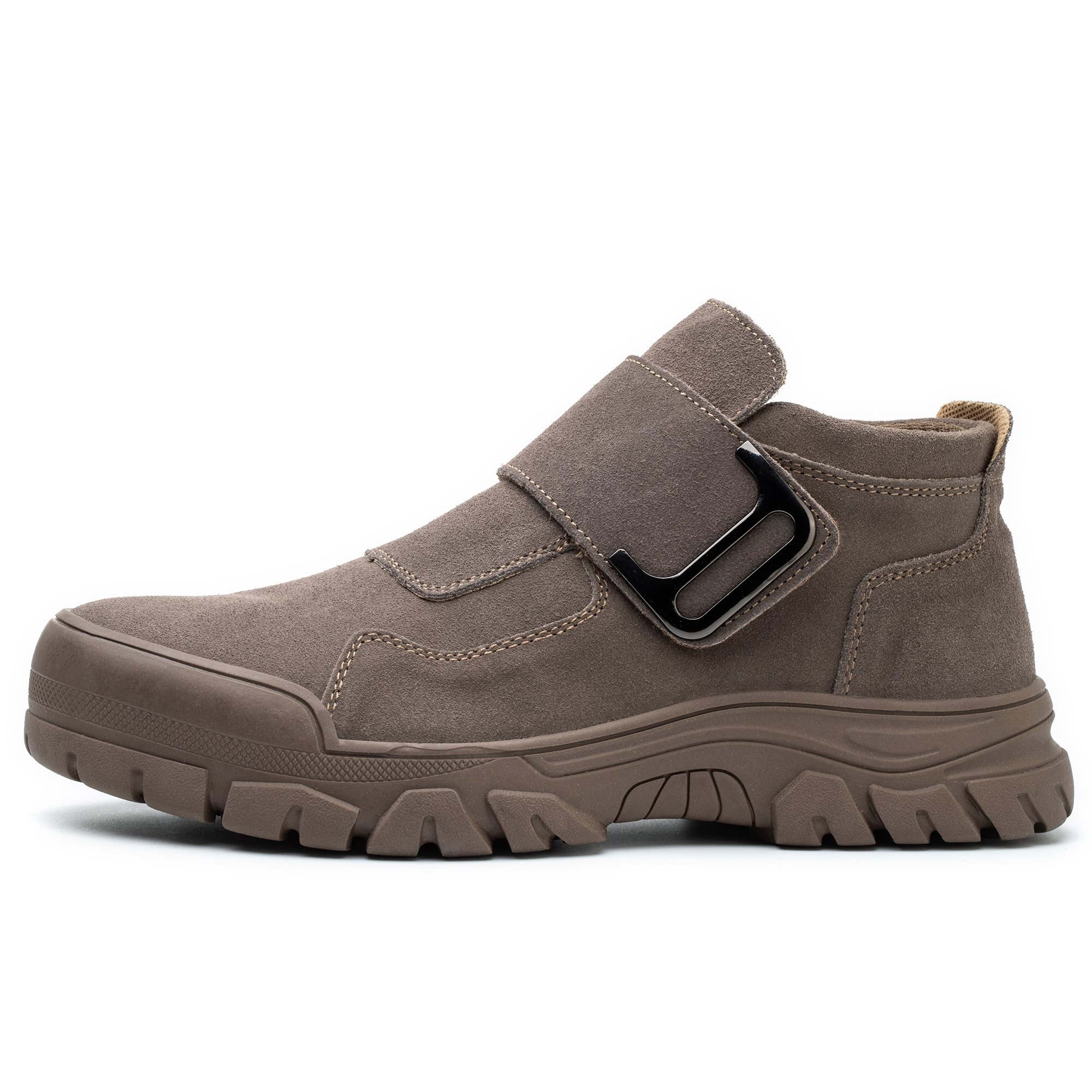Unisex Antistatic Men's Leather Work Shoes with Steel Toe Lightweight Winter Hiking Safety Boots Outdoor Summer Spring Autumn