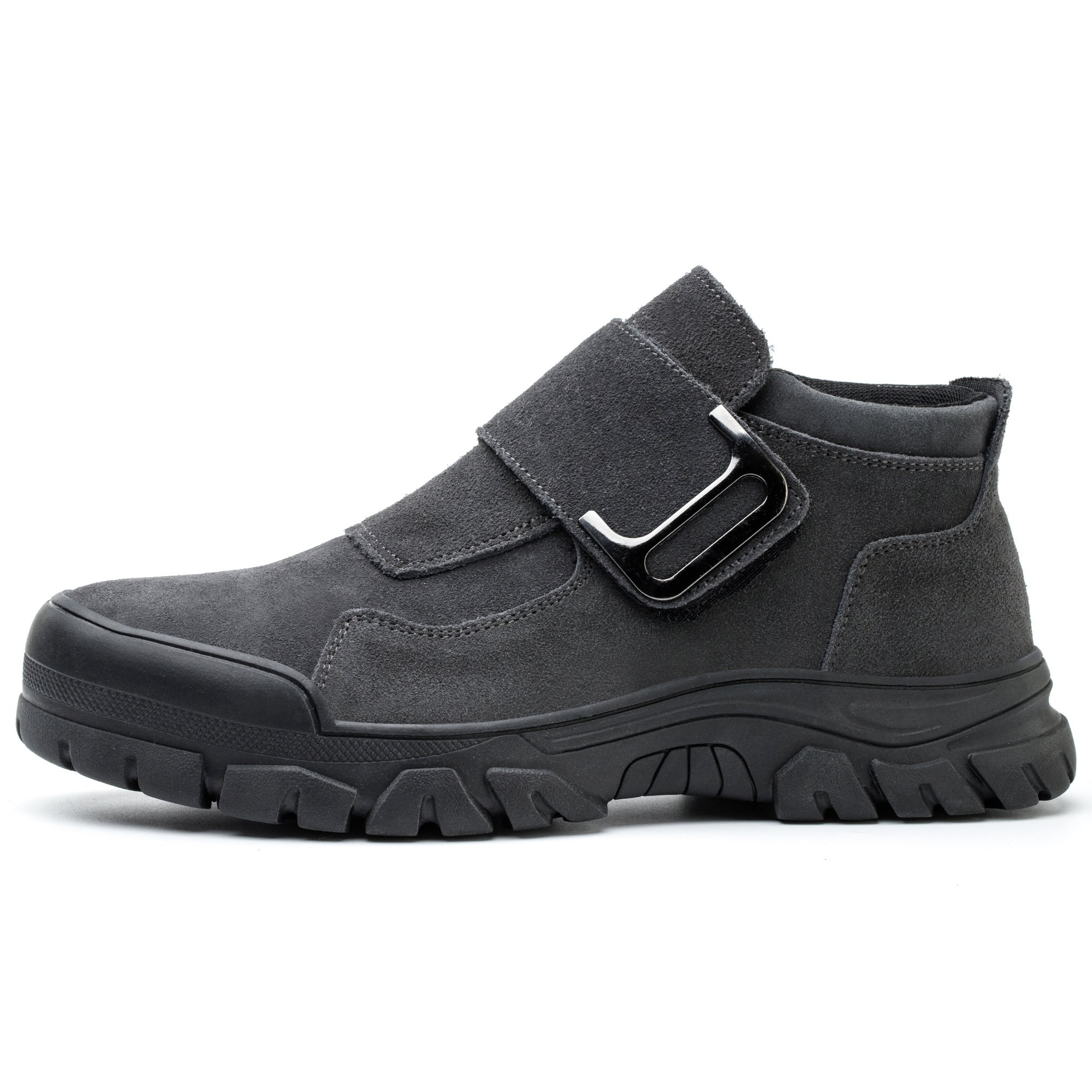 Unisex Antistatic Men's Leather Work Shoes with Steel Toe Lightweight Winter Hiking Safety Boots Outdoor Summer Spring Autumn