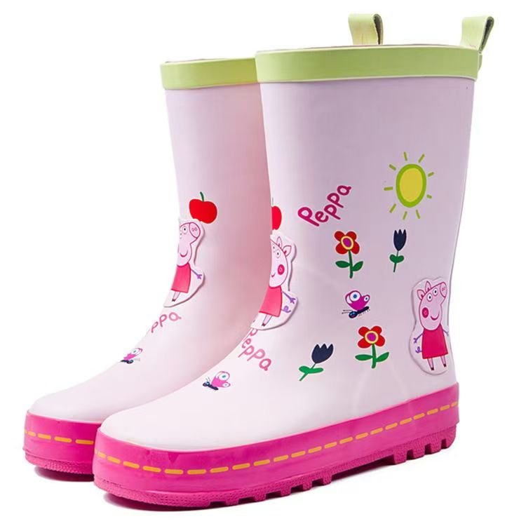 Wholesale Custom Logo Durable Custom Printed Rubber Waterproof Boys Girls Baby Children Gumboots Kids Rain Boots Toddler Boots