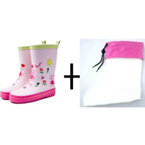 Wholesale Custom Logo Durable Custom Printed Rubber Waterproof Boys Girls Baby Children Gumboots Kids Rain Boots Toddler Boots