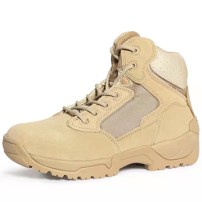 NEW Waterproof Outdoor Botas Tactico Mountain Climbing Winter Men's Sports Leather High-top Zippers Tactical Snow Boots Hiking