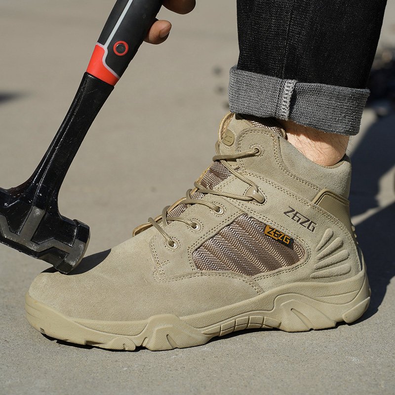 Hot Sale Steel Toe Suede Leather Mens Boots Safety Shoes Work Industry With Fast Delivery