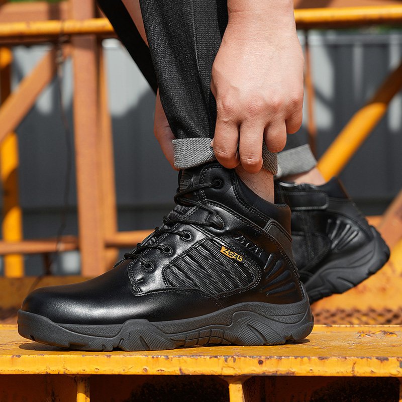 Hot Sale Steel Toe Suede Leather Mens Boots Safety Shoes Work Industry With Fast Delivery