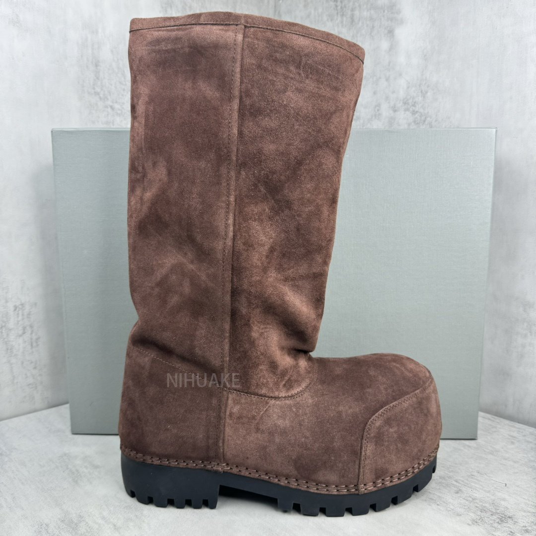 New Top Quality Women Fur Designer Boot Women's Brown Alaska High Suede Boots
