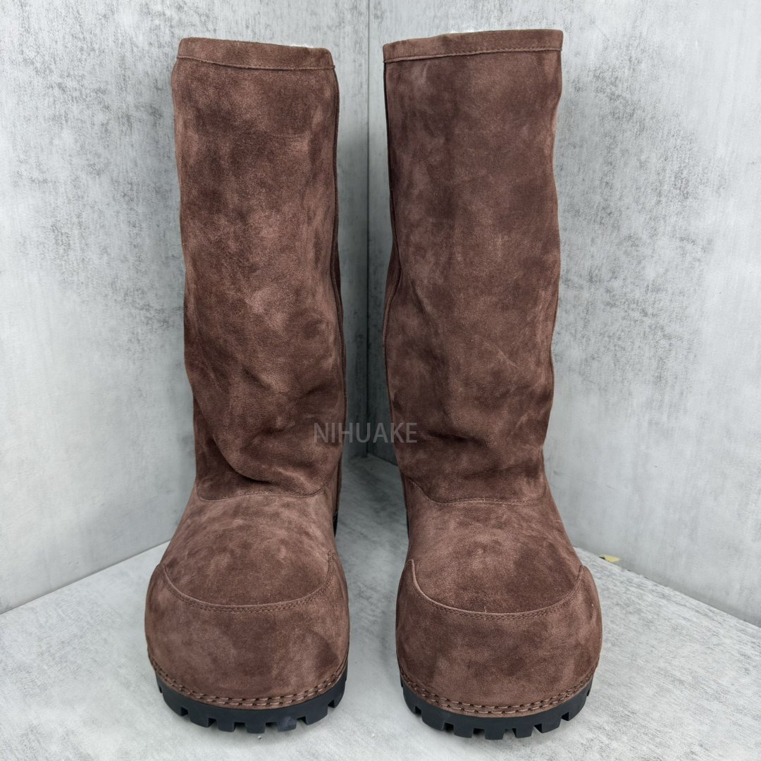 New Top Quality Women Fur Designer Boot Women's Brown Alaska High Suede Boots