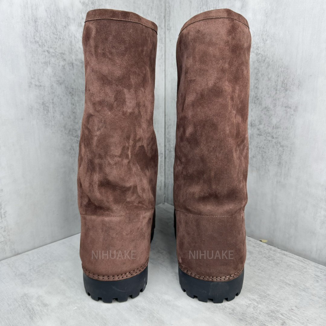New Top Quality Women Fur Designer Boot Women's Brown Alaska High Suede Boots
