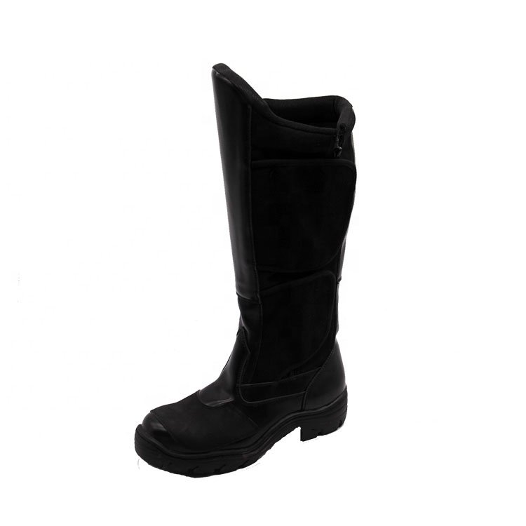 Discounted price China factory high-end design men's black leather boots classic men's