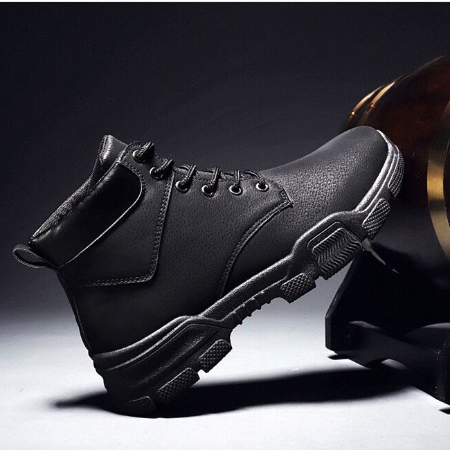 Leisure outdoor men's ankle boots big size lace-up casual hiking boots comfortable walking style boots for men