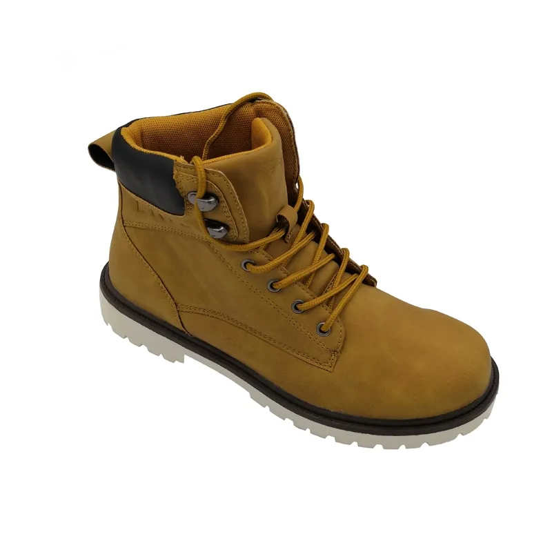 Leather comfortable waterproof anti-smash anti-puncture cowboy boots industrial construction safety boots work boots