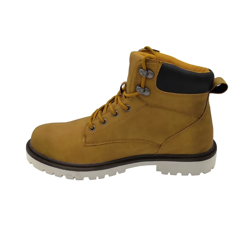Leather comfortable waterproof anti-smash anti-puncture cowboy boots industrial construction safety boots work boots