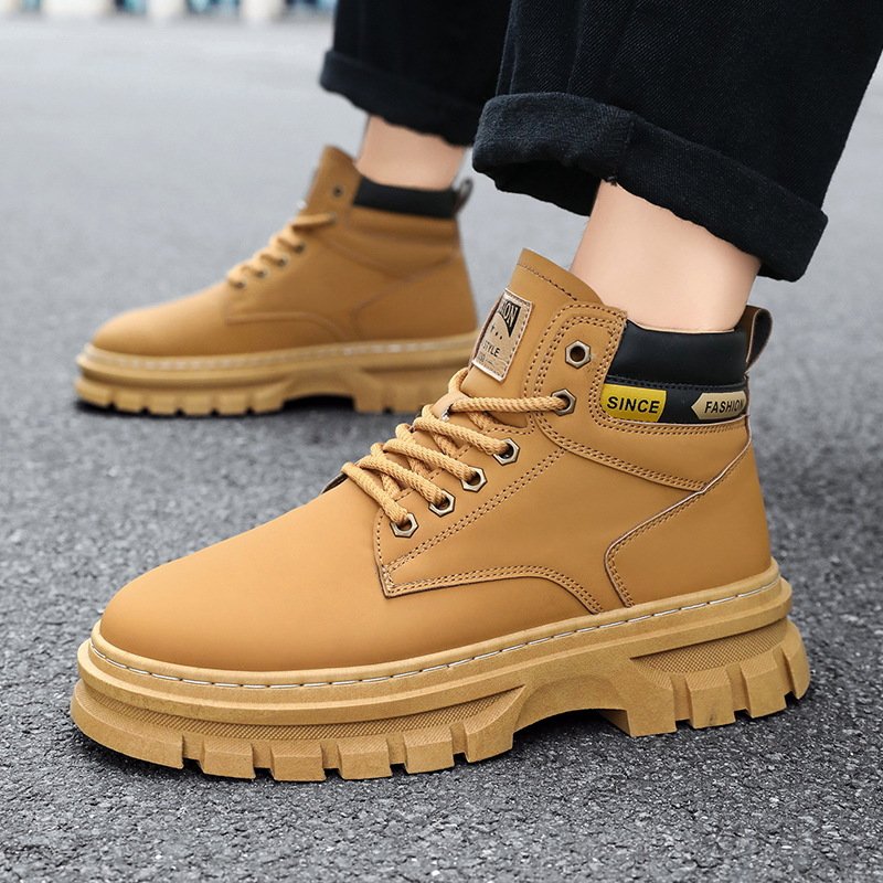 2024 New Mocheng Cross - Border Blast New boots hommes tendance haute top British bottes Casual chaussures pour