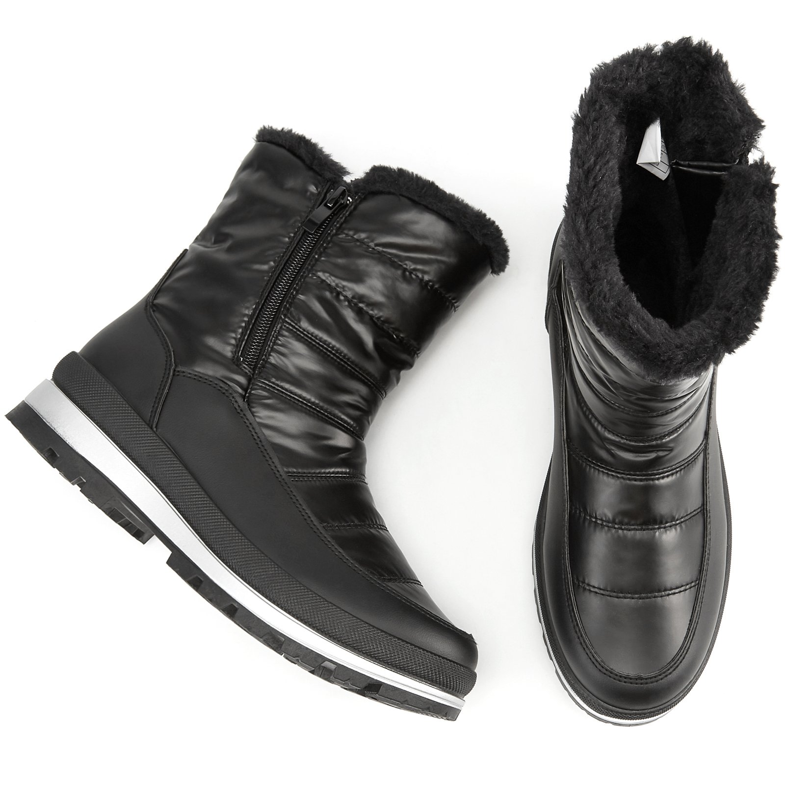 Wholesales Warm Snow OEM Custom Ankle Snow Leather Boots Furry Boots for women Women's Fur Boots