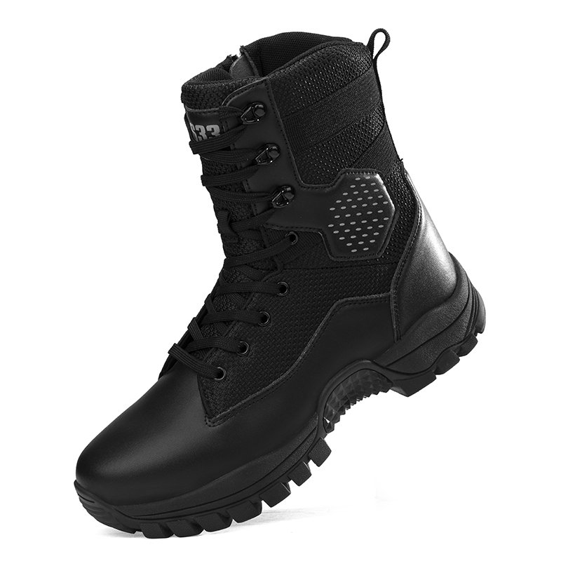 China Factory Customized High Top Tactical Boots Waterproof Winter Camouflage Pattern Light Weight Summer Outdoor Desert Zip