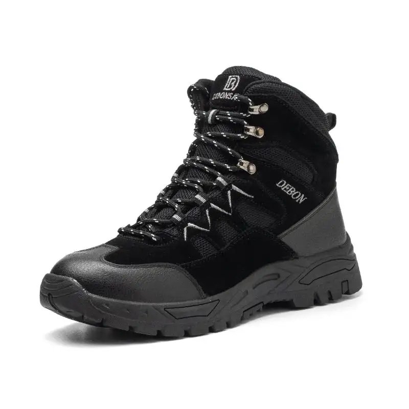High Top Outdoor Safety Boots Shoes for Hiking and Climbing Good with Camping Event Sneakers for Men