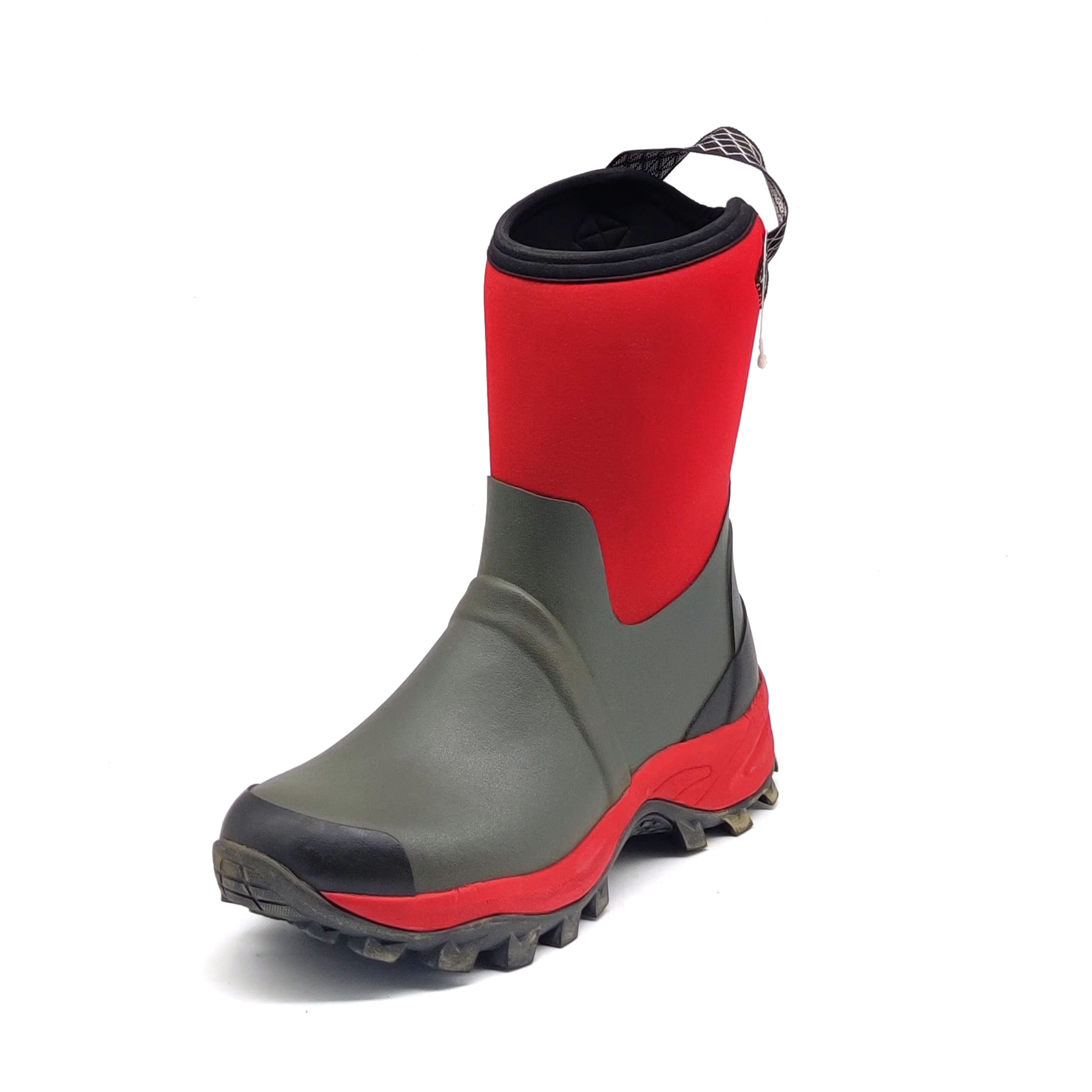high quality manufacture customized ankle high women's neoprene rubber boots for outdoors winter boots