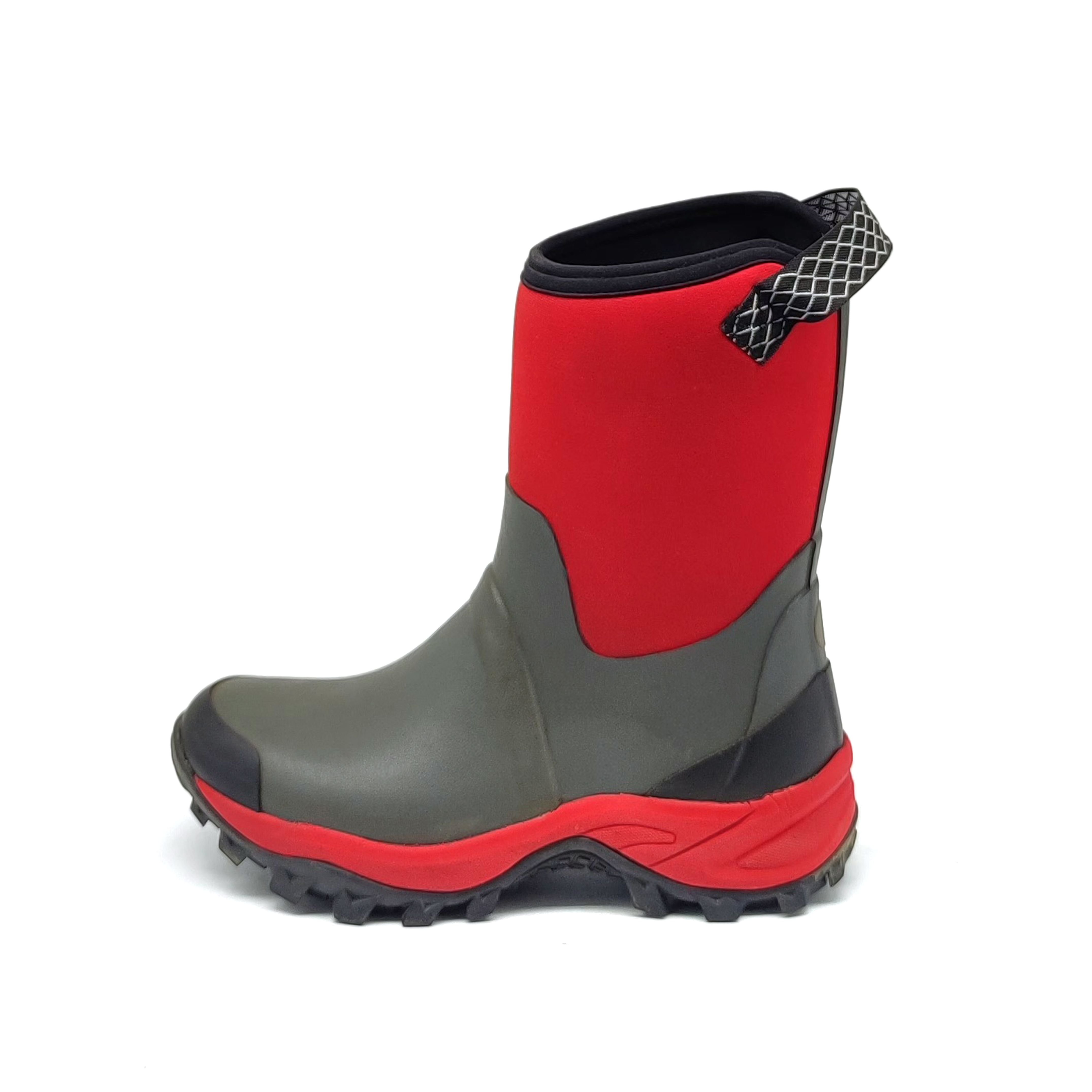 high quality manufacture customized ankle high women's neoprene rubber boots for outdoors winter boots