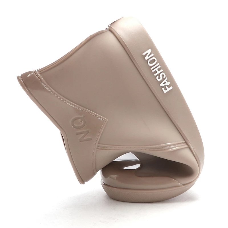 New Female Water Shoes Rainboots Ankle Boots Flats Rubber Shoes Women Waterproof Rain Boots