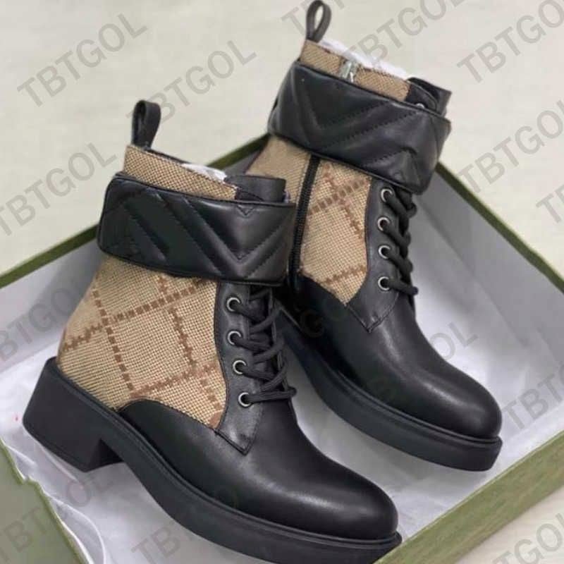 Autumn and winter chunky heel GG designer boots luxury brand women designer boots plus size 35-42 ladies designer boots