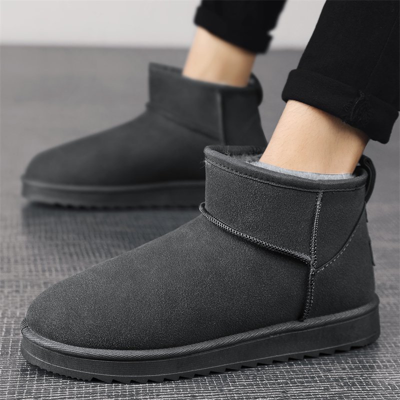 Original high-quality suede winter snow boots low MQQ Custom outdoor warm and casual short and smooth plush boots