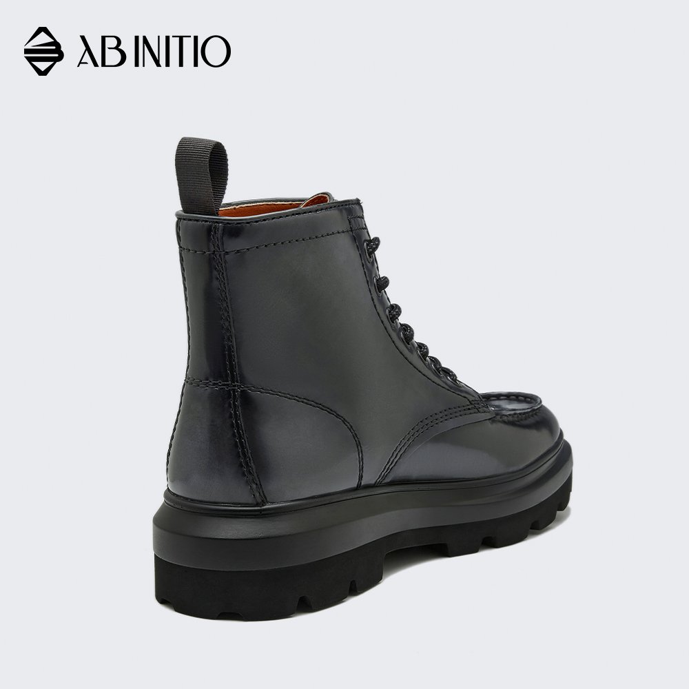Wholesale Original High Top Genuine Leather Lace Up Mens Ankle Boots Shoes