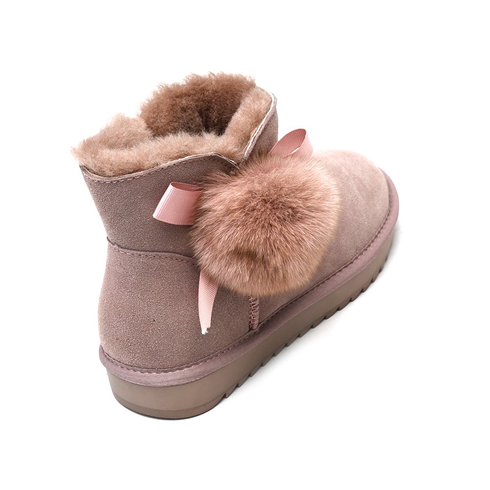 Guaranteed quality proper price winter keep warm brown snow shoes women snow boots men -40