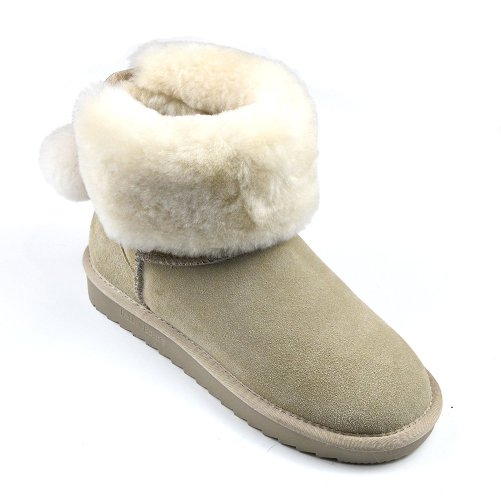 Guaranteed quality proper price winter keep warm brown snow shoes women snow boots men -40