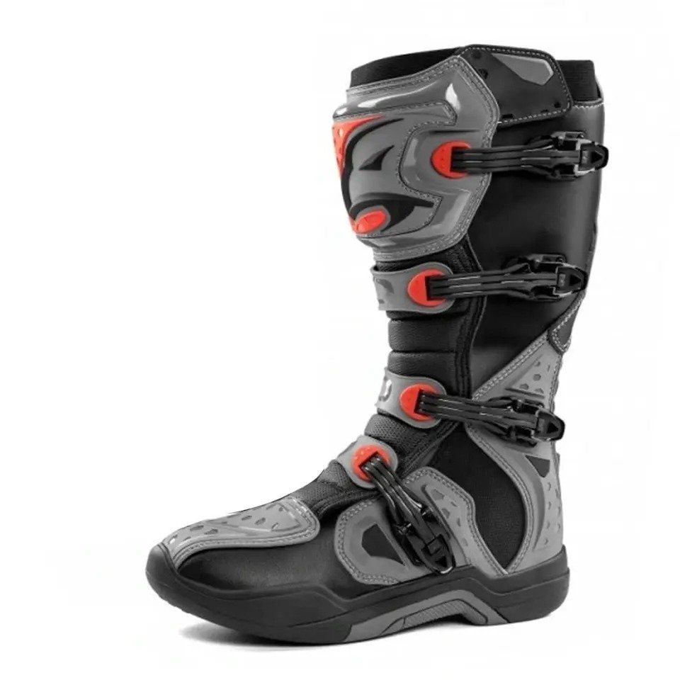 Waterproof Breathable Leather Sports Motorcycle Shoes Riding Racing Motorbike Motocross Boot For Men In Cheap Price