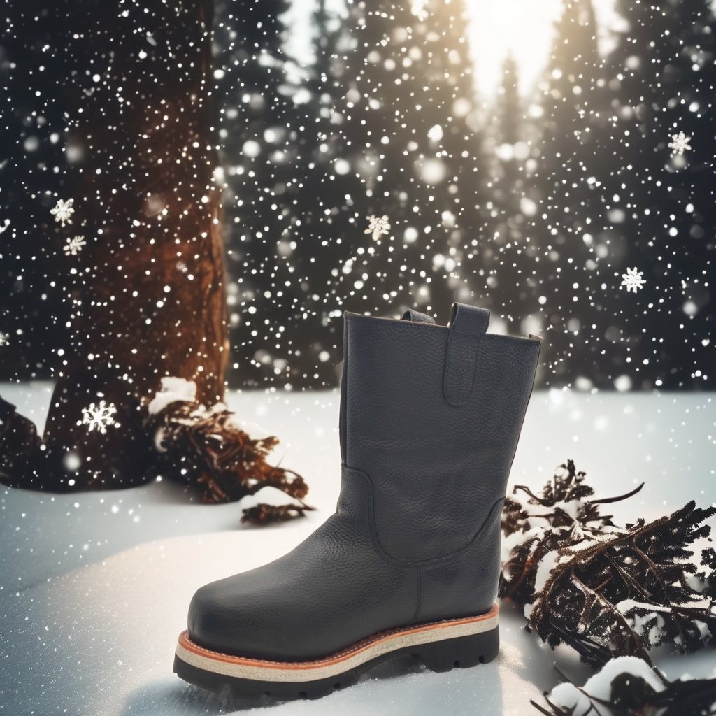 Goodyear winter outdoor warm leather snow boots a slip-on wool leather boots Mongolian riding boots