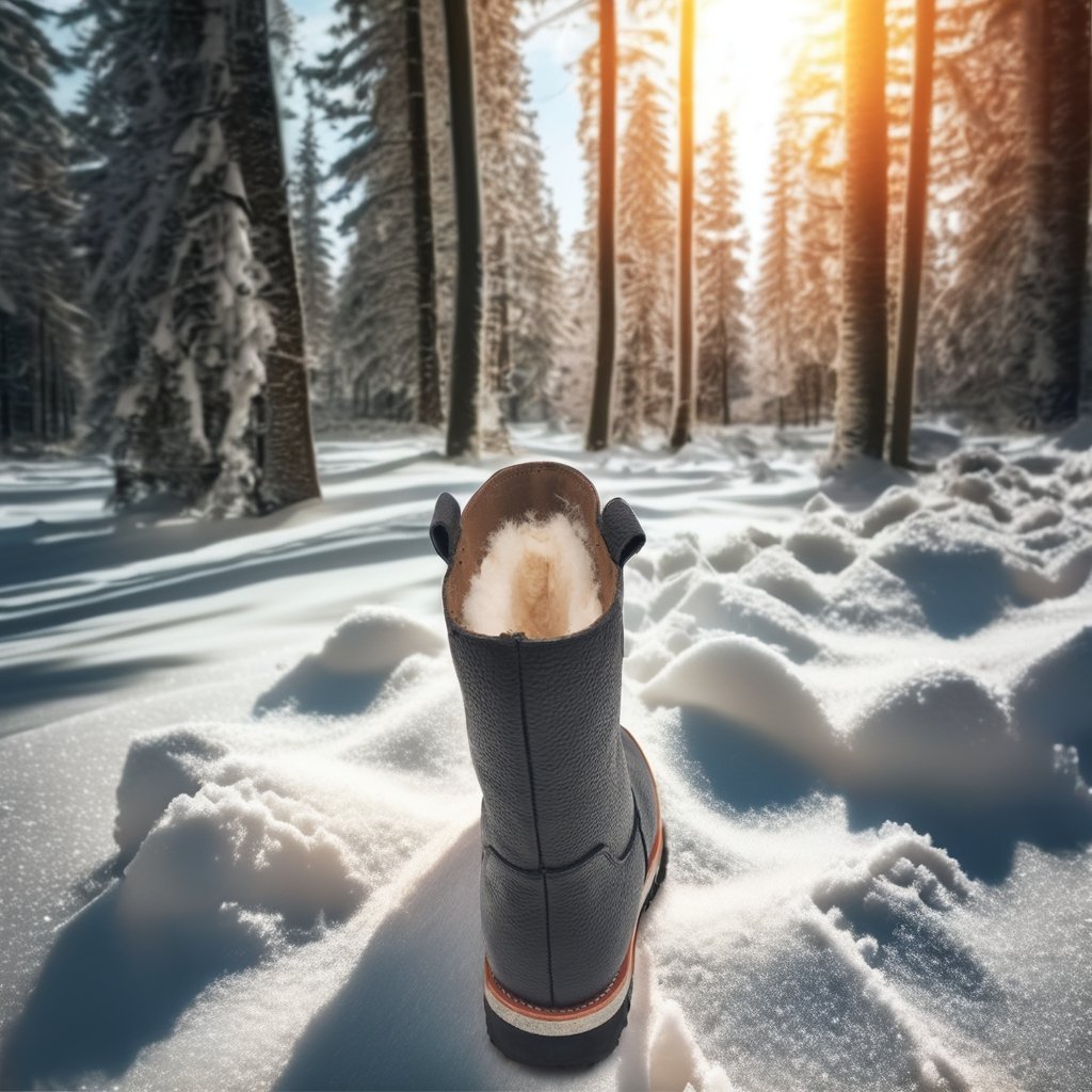 Goodyear winter outdoor warm leather snow boots a slip-on wool leather boots Mongolian riding boots