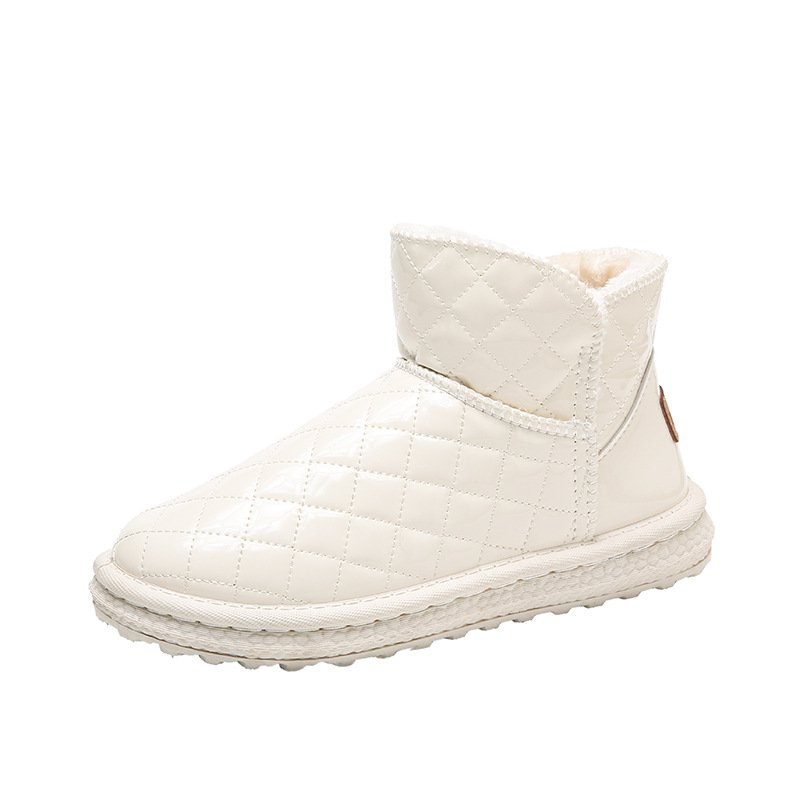 New cheap waterproof snow boots non -slip women's fur integrated plush cotton shoes
