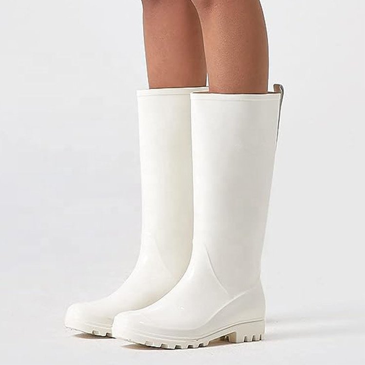 Ladies Stylish Rain Boots Outdoor Shoes Anti-Slipping Garden Shoes Tall Rain Boots Women Shoes Waterproof Knee Boot For Women