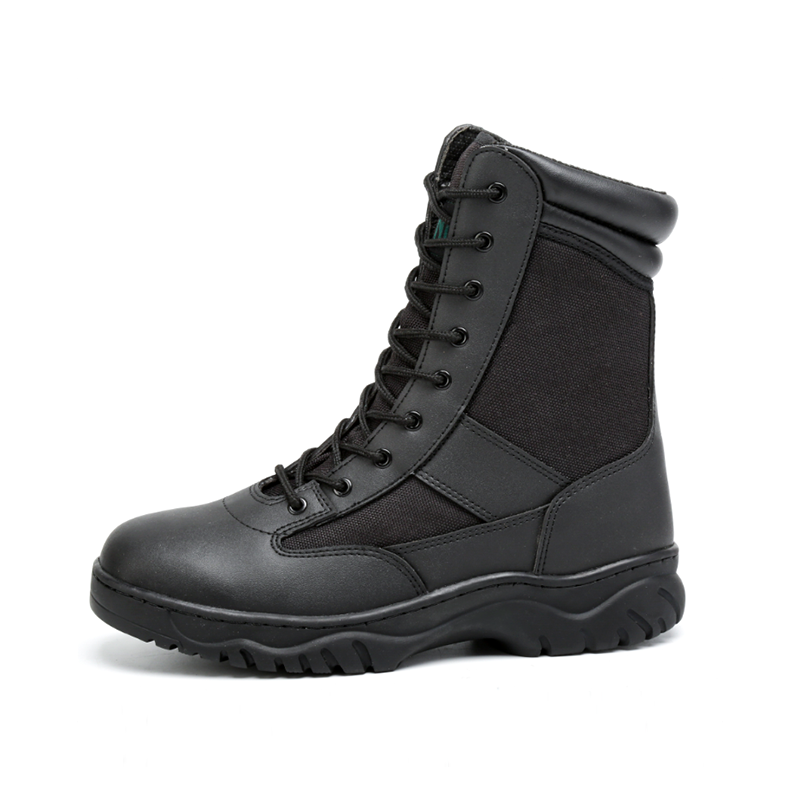 Black Lace Up Durable Tactical Desert Waterproof Climbing Sport Shoes Outdoor Hiking Combat Boots